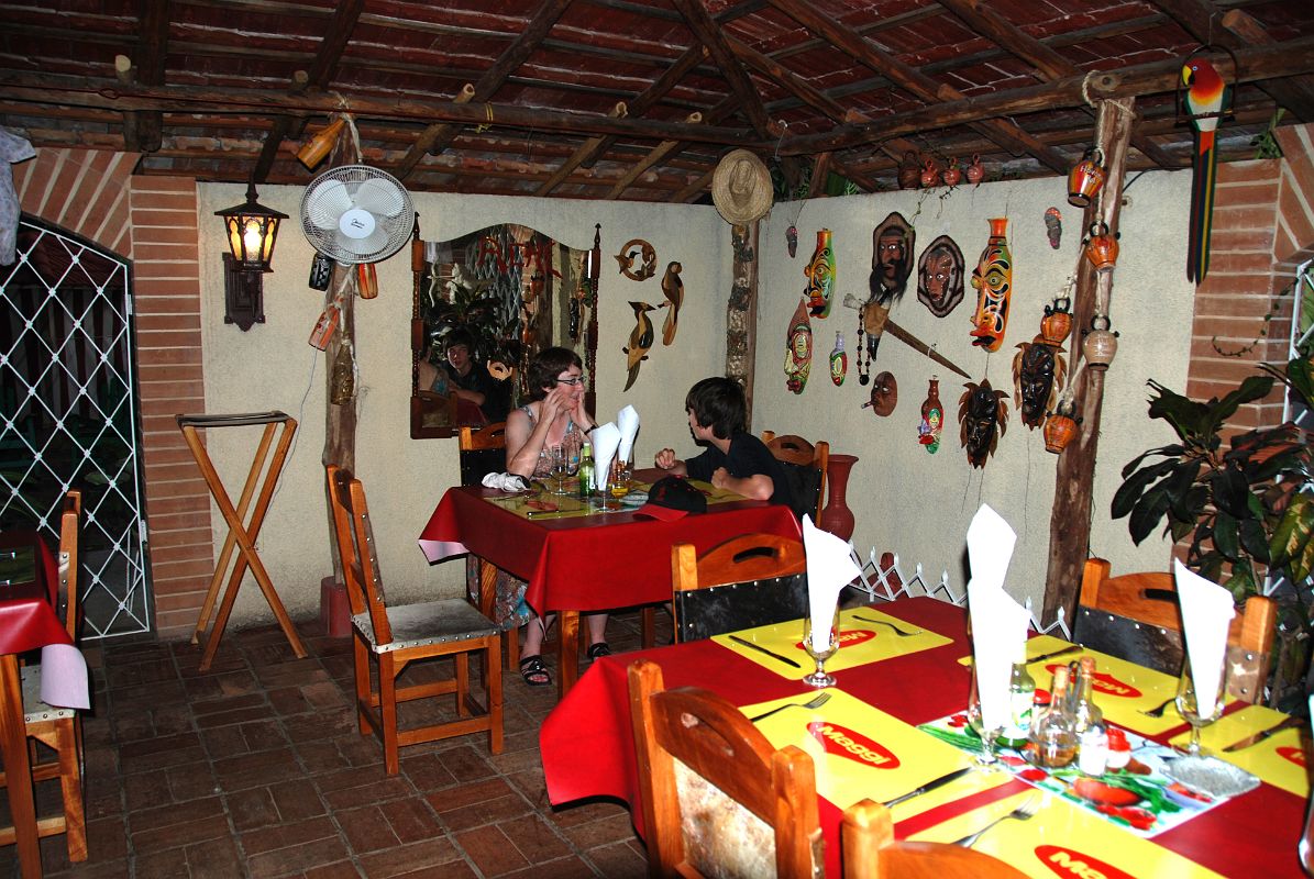 25 Cuba - Cienfuegos - Charlotte Ryan and Peter Ryan having dinner at Paladar Ache